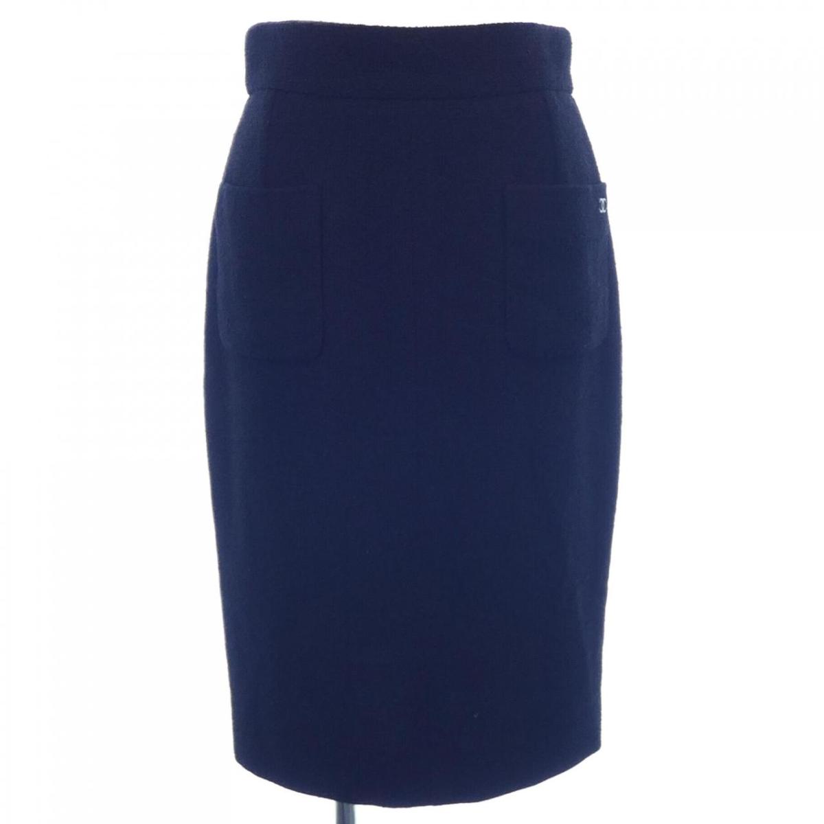 楽天市場】シャネル ココボタン ツイードスカート ピンク 96P【送料