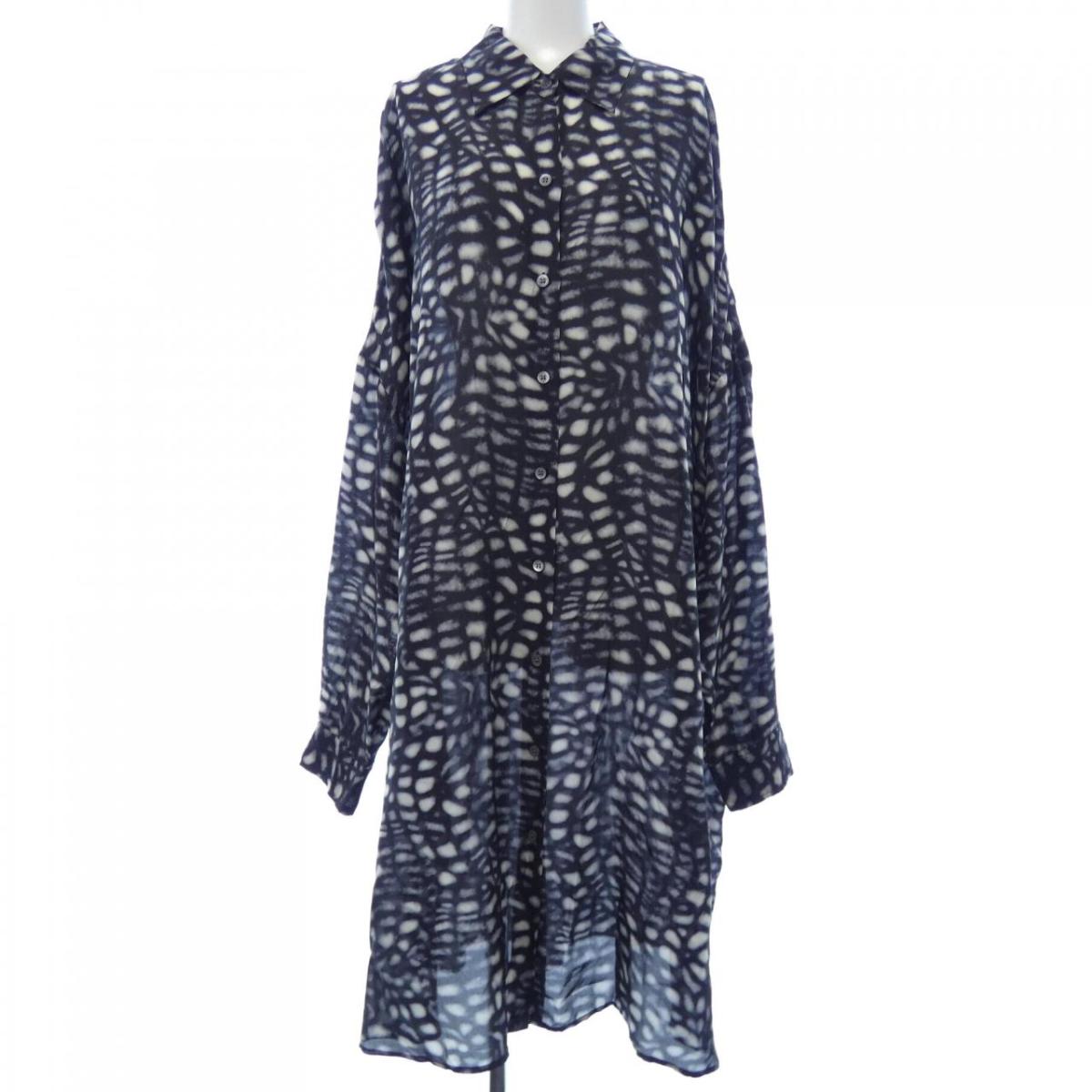ドリスヴァンノッテン ノースリーブ シャツワンピース 38 DRIES VAN NOTEN（ドリスヴァンノッテン）中古・古着オンライン