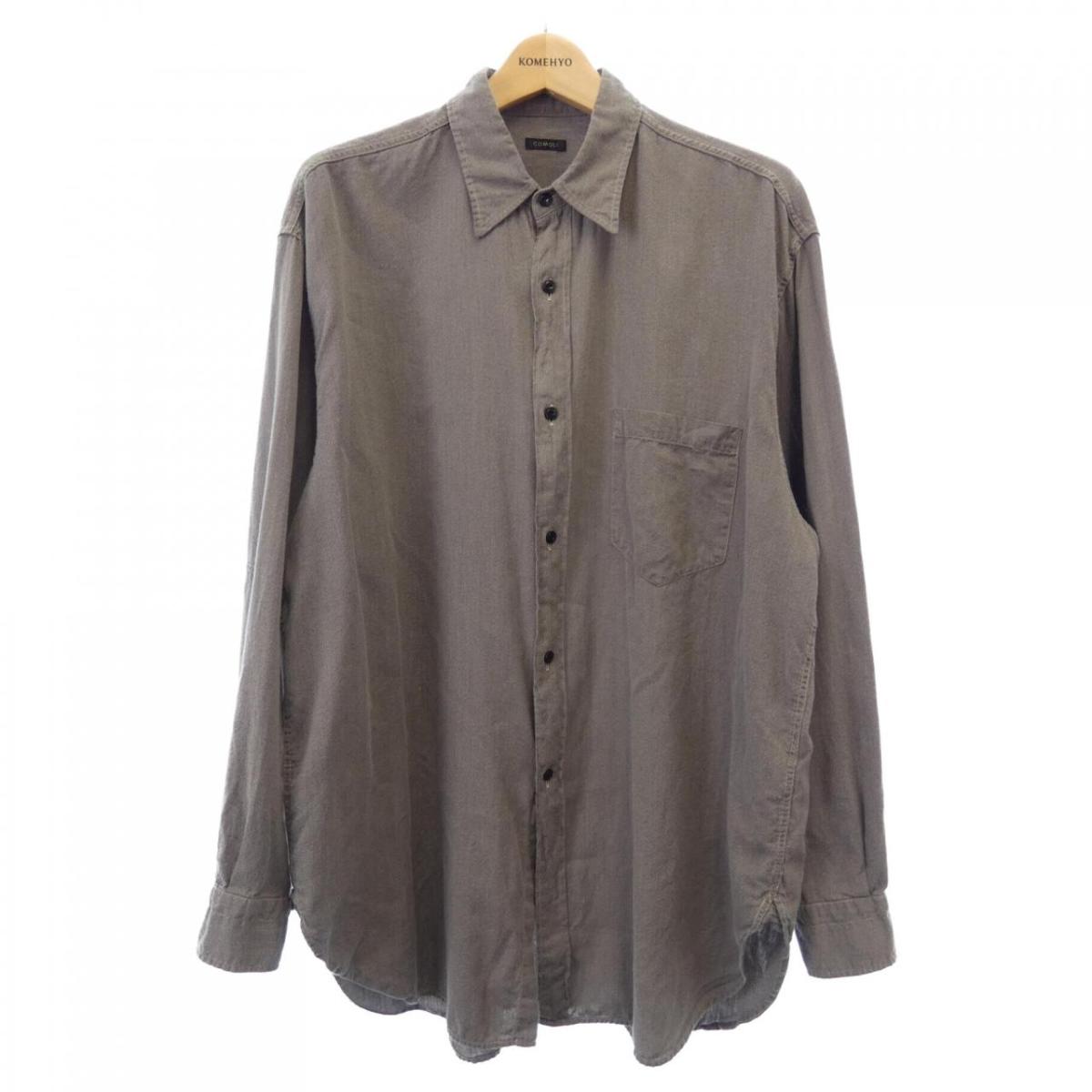 楽天市場】COMOLI 21ss BAND COLLAR SHIRT NAVY コモリ バンド カラー