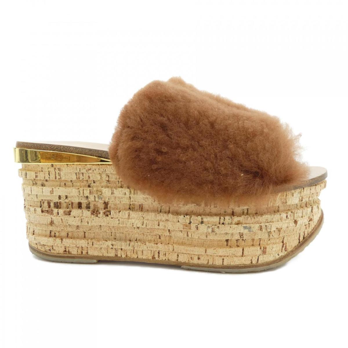 【美品】クロエ Chloe ボア サンダル Chloe クロエ サンダル WOODY ウッディ CHC22U188Z3 レディース