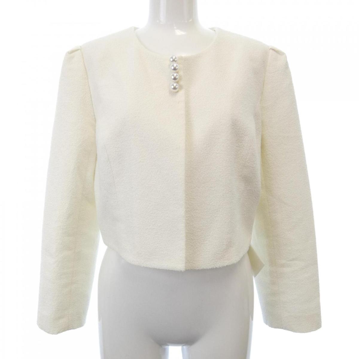 美品　Rene ルネ　ホワイト半袖ジャケット 楽天市場】【SALE】‡Rene/ルネ‡ジップアップジャケット/6823190