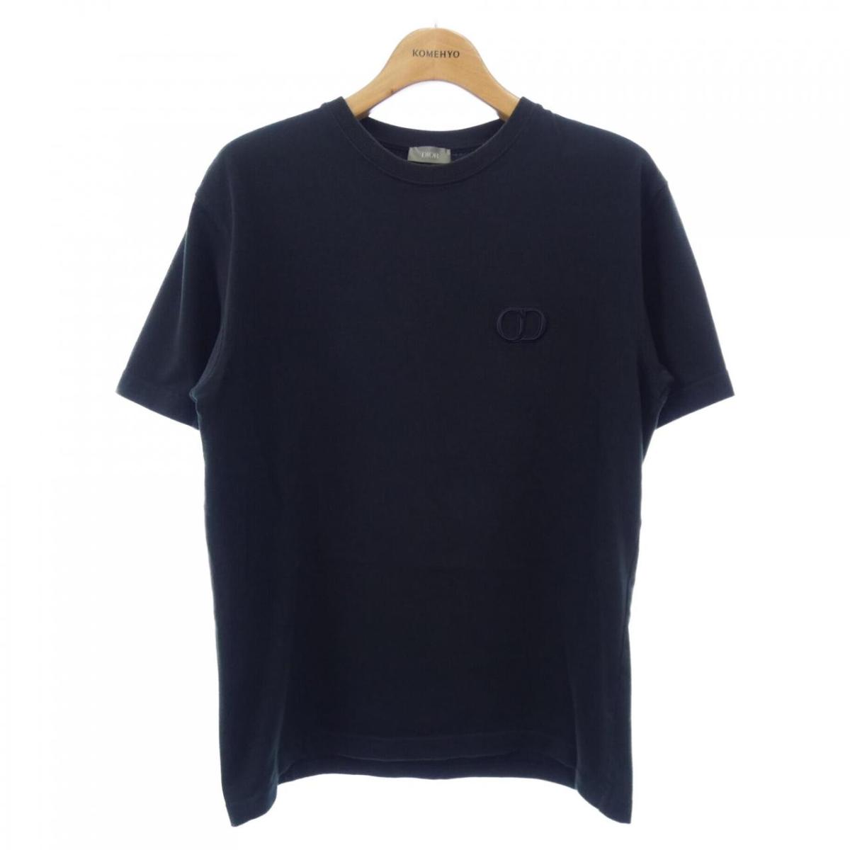 DiorTシャツ Dior Oblique Relaxed-Fit T-Shirt Navy Blue Terry Cotton