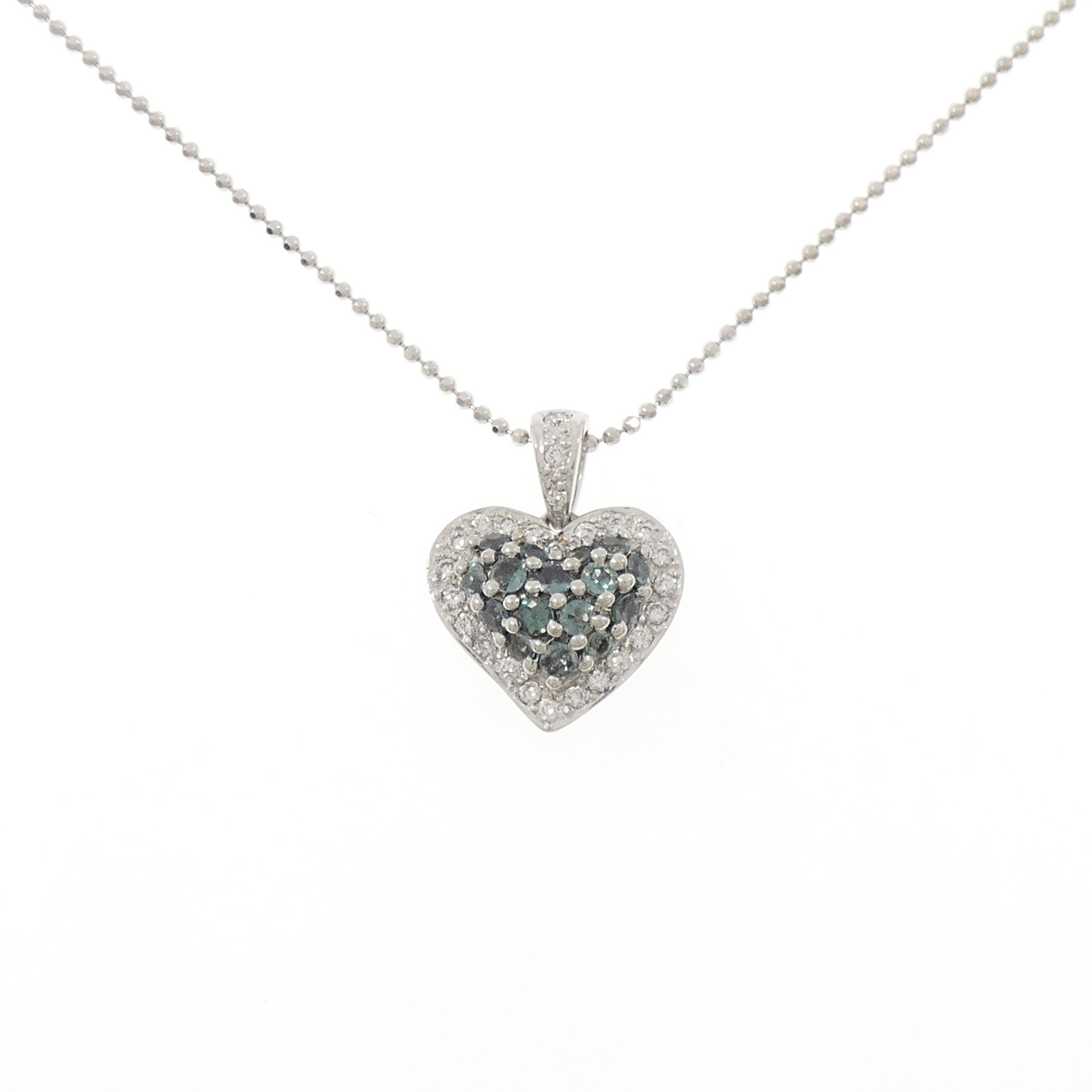 750WG/K18WG ハート アレキサンドライト ネックレス 0.42CT【中古】|KOMEHYO ONLINESTORE 店