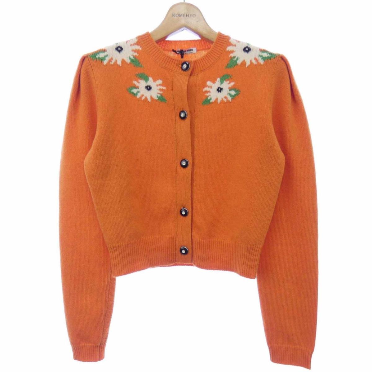 MiuMiuカーディガン ブラック カシミヤ ニット カーディガン | Miu Miu