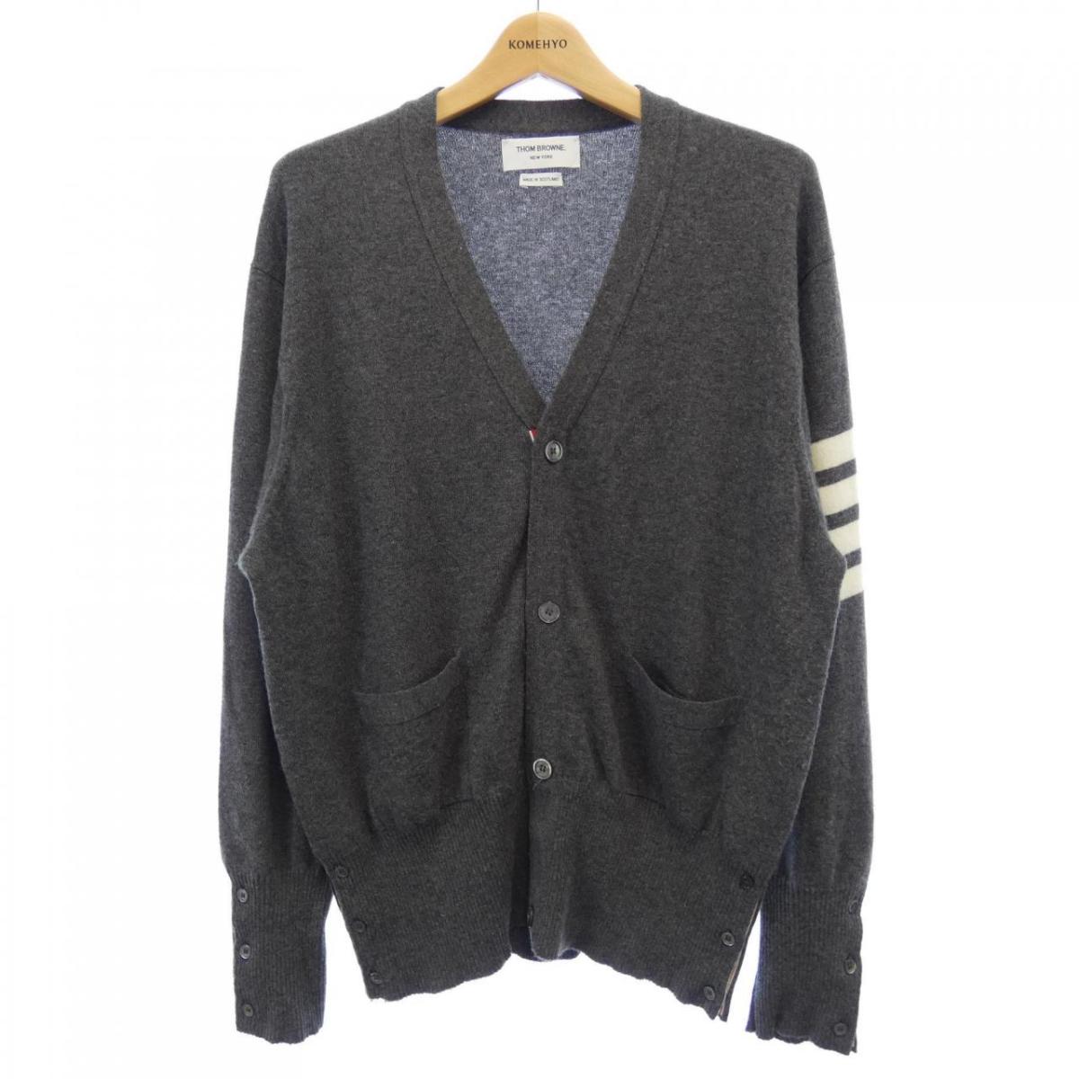 トムブラウン thombrowne カーディガン ミディアムグレー　サイズ3 トムブラウン thombrowne カーディガン ミディアムグレー サイズ