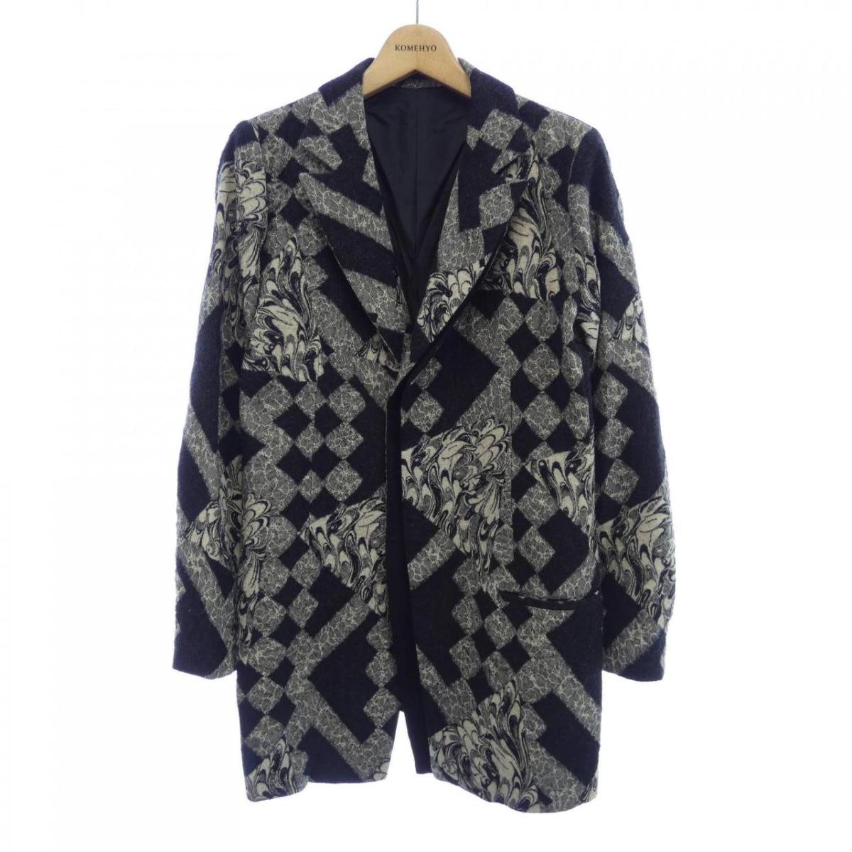 yohjiyamamoto 17aw ジャケット　hk-j13-803 2017AW yohji yamamoto pour homme 刺繍デザインロングジャケット