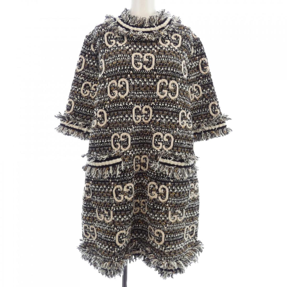 楽天市場】【グッチ】Gucci 18AW ツイード チェックワンピース 530704