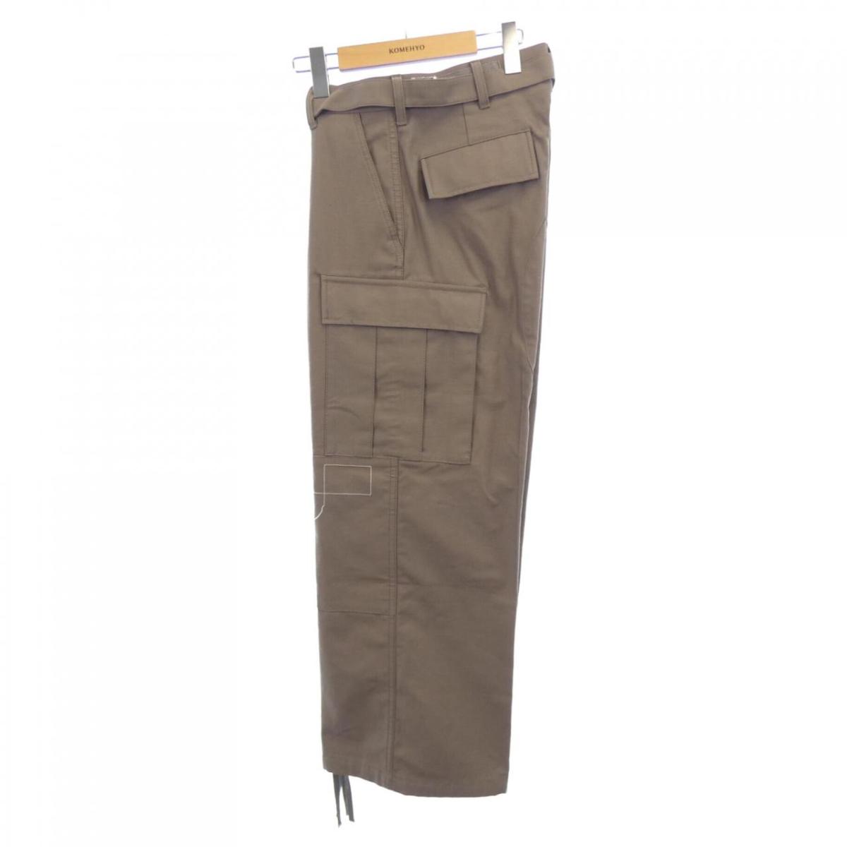 3 新品 25SS sacai WTAPS コットン バック サテン パンツ 黒 3 新品 25SS sacai WTAPS コットン バック サテン パンツ 黒