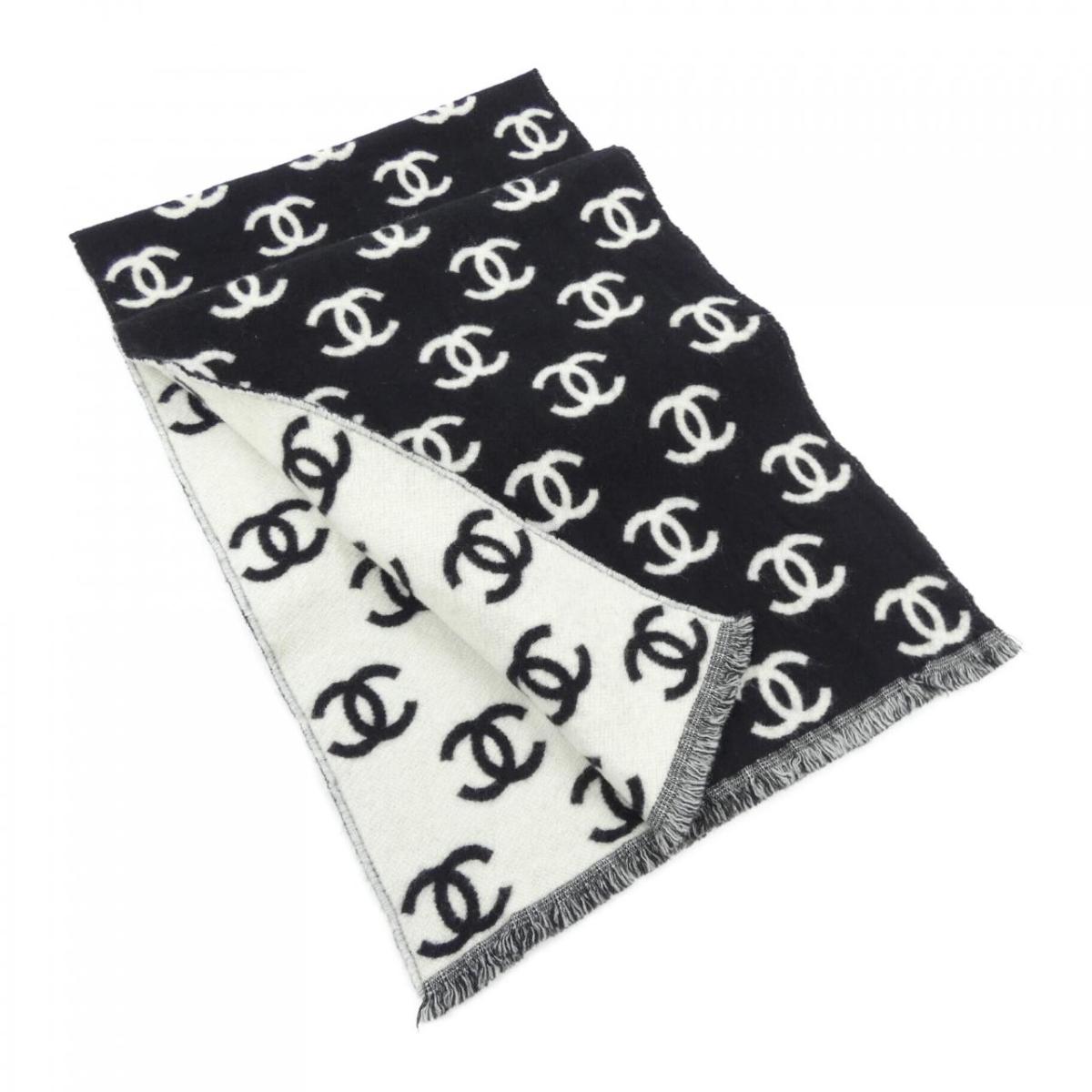 美品 シャネル CHANEL ココマーク ネックウォーマー マフラー ラパン CHANEL - CHANEL シャネル デカココマーク ラパンネック