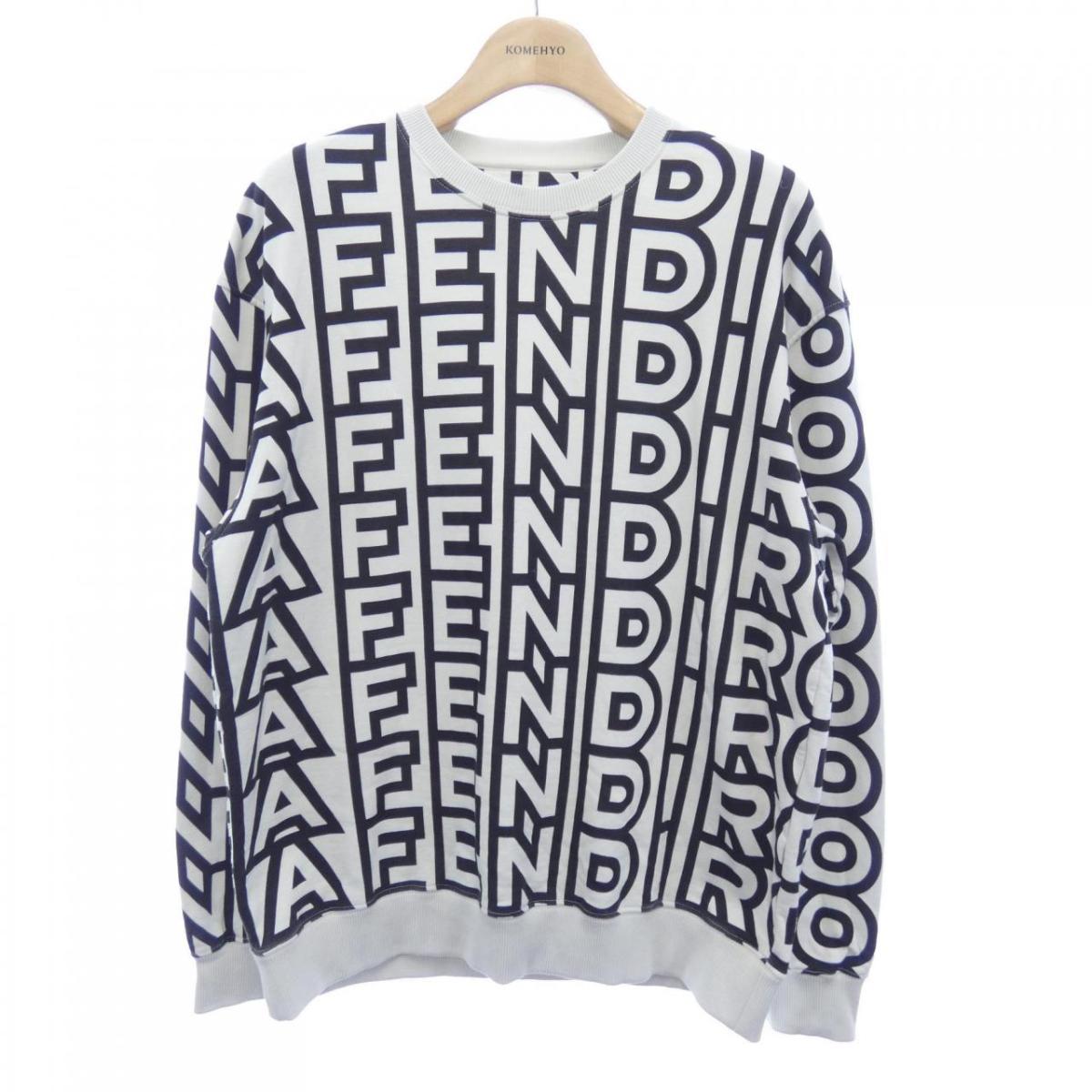 FENDI - フェンディ 長袖スウェット フィッシュアイクロップ ショートロゴトレーナー FS7461 レディース SIZE XXS FENDI フェンディ FENDI 長袖スウェット フィッシュアイクロップ