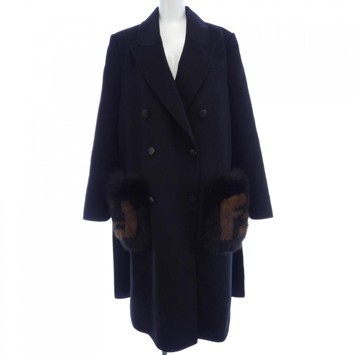 楽天市場】【中古】FENDI フェンディ コート ワンピコート