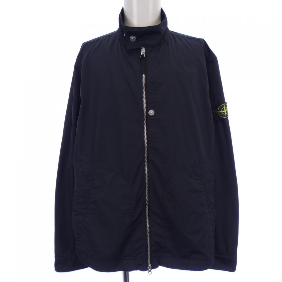 美品□STONE ISLAND ストーンアイランド 771510223 ZIPUP ロゴワッペン  