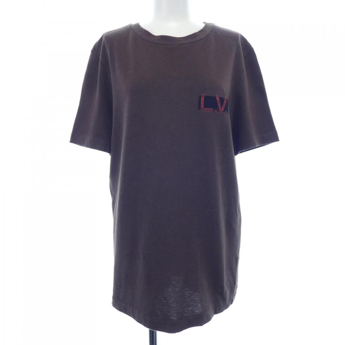 ルイヴィトン　モノグラム　タオリング　Tシャツ　総柄 大人気】​ルイヴィトン モノグラムバンダナプリント Tシャツ