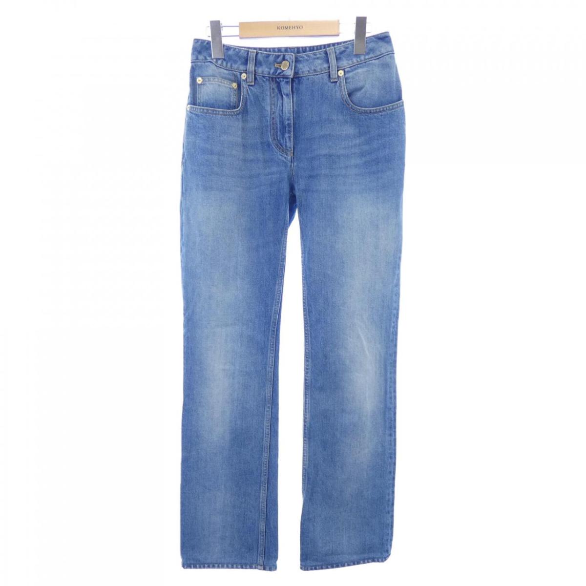 LOUIS VUITTON モノグラム サブリナ デニムパンツ 38 中古 LOUIS VUITTON ルイ・ヴィトン 18AW 1A47WG Monogram Jeans