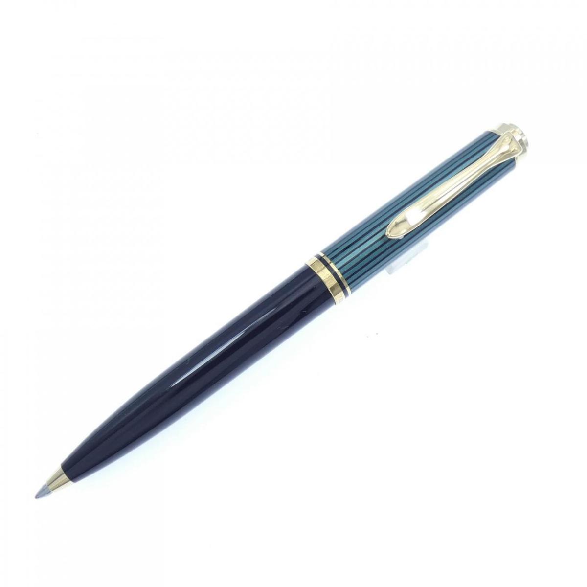 未使用 Pelikan SOUVERAN 14C-585 M Pelikan Souveran M600 Fountain Pen in Black & Green with Gold Trim