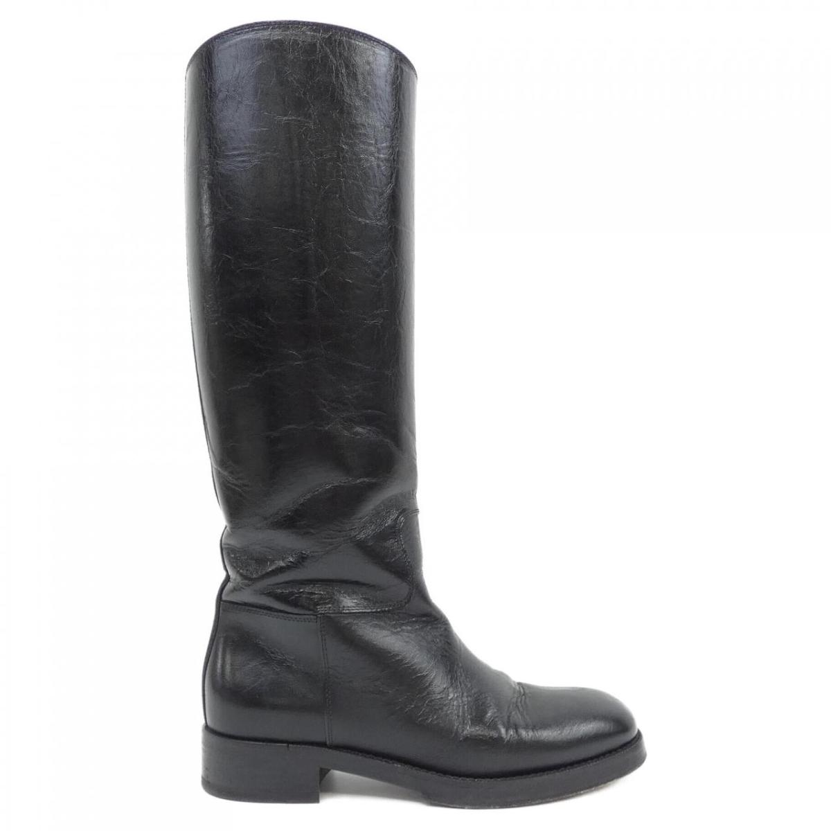 CHANEL★シャネル★ブーツ★カーフレザー★ブラック★37 CHANEL シャネル ショートブーツ カーフ パテントレザー ブラック #37