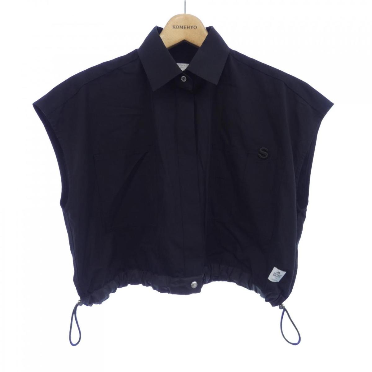 Sacai サカイ 半袖シャツ 24SS Taffeta Shirt 24SS 楽天市場】Sacai サカイ シャツ サイズ:4 24SS サイドジップ