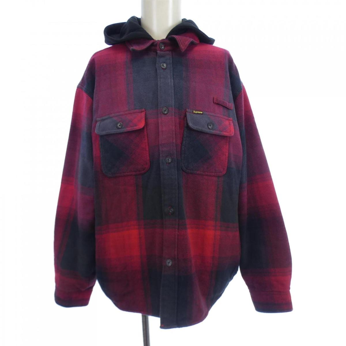 Supreme チェック柄 半袖シャツ Lサイズ　90s　初期タグ 10057563-1.jpg