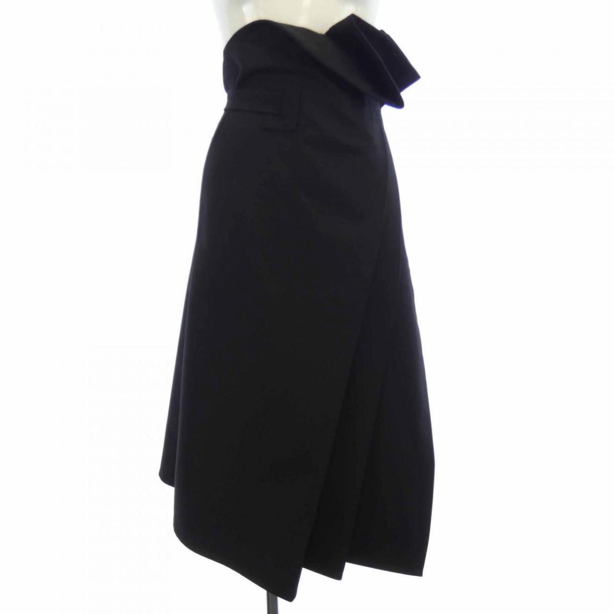 希少 セリーヌ ホースビット金具 ひざ丈 プリーツスカート フランス製