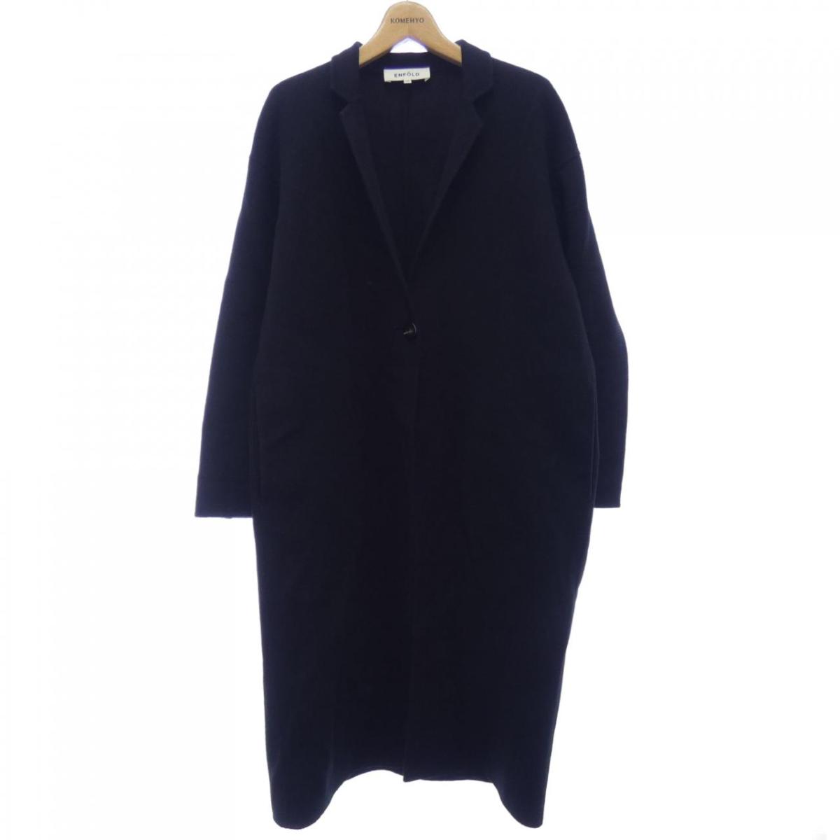 値下げ 美品 エンフォルド ENFOLD チェスターコート 38 ネイビー 値下げ 美品 エンフォルド ENFOLD チェスターコート 38 ネイビー