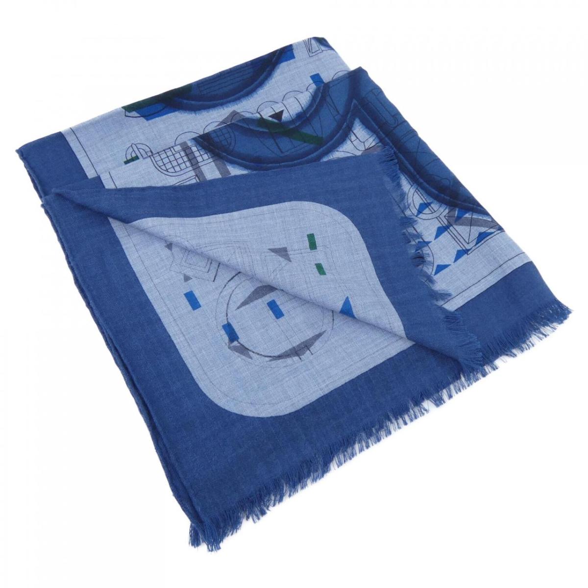 楽天市場】【5%OFF】 エルメス ショール レクタングル エシェック オ