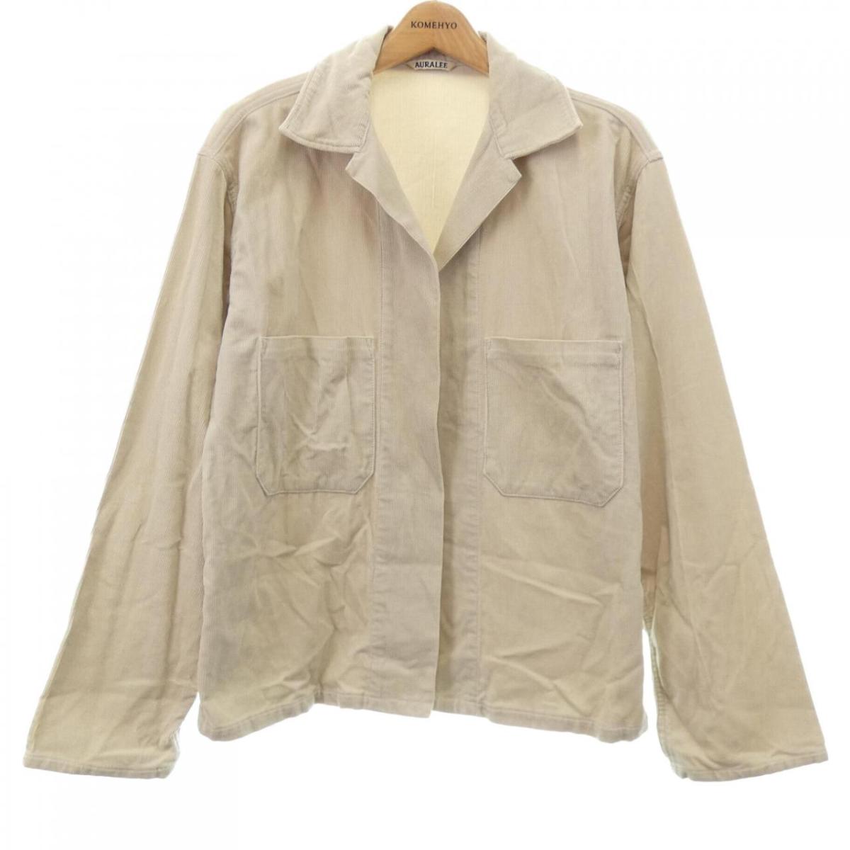 楽天市場】AURALEE 19aw WOOL SERGE CHECK ZIPUP BLOUSON