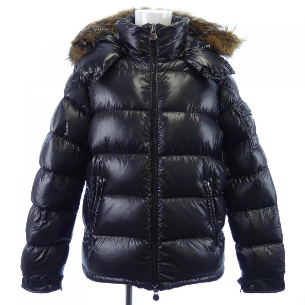 美品　MONCLER MARQUEマルク　1 黒 コヨーテファー　4D244 楽天市場】美品 モンクレール マルク コヨーテファー ダウン