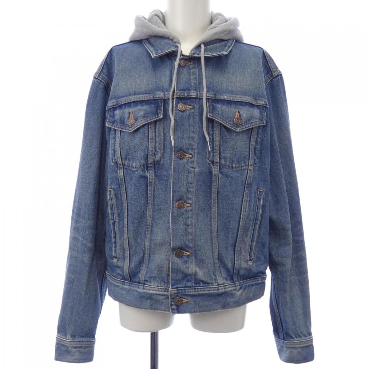 CELINE ダークデニム クロップドジャケット 36 CELINE - セリーヌ CELINE ウォッシュ デニムトラッカー