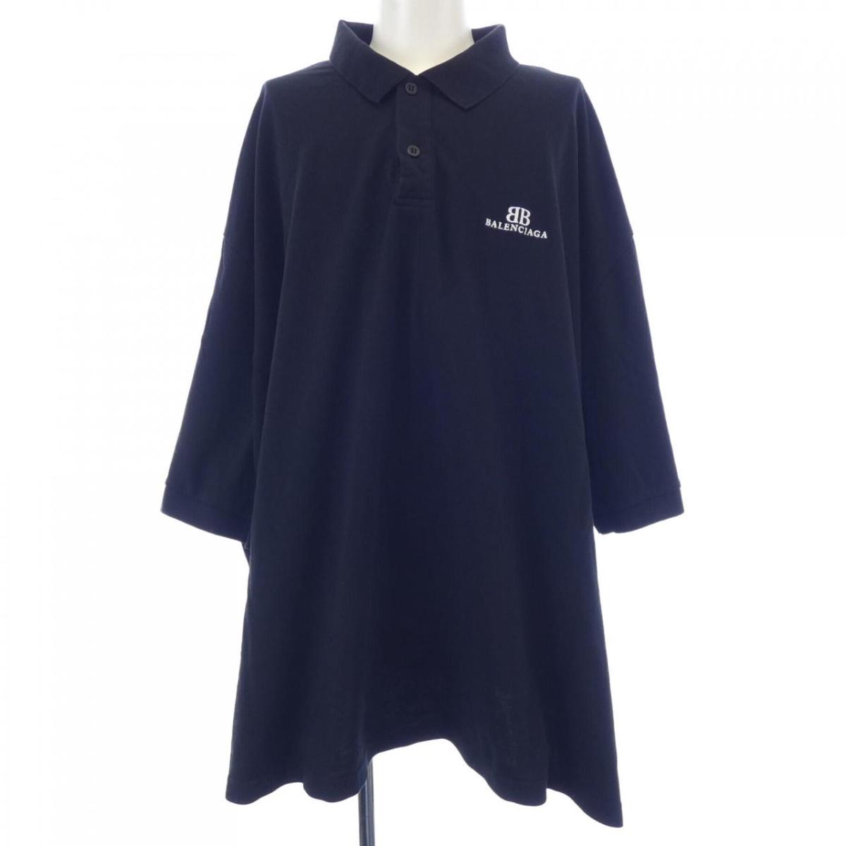 BALENCIAGA ネイビー ポロシャツ サイズ4 BALENCIAGA(バレンシアガ) ポロシャツ 00514 ネイビー×レッド