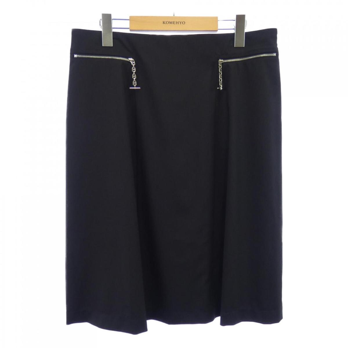 楽天市場】エルメス スカート 正装のエチュード シルク ピンクベージュ