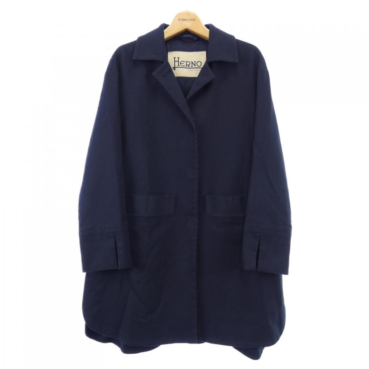 楽天市場】HERNO ベルト付 ゴム引き スプリング コート 42 ライト