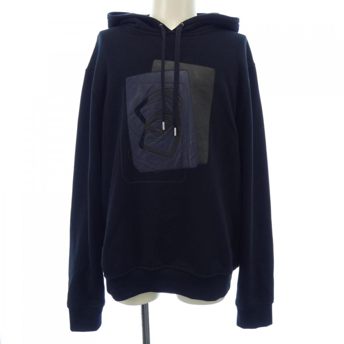 エルメス HERMES フーデッドパーカレザーパッチ ETRIERS DECALES H367800HA パーカー【中古】