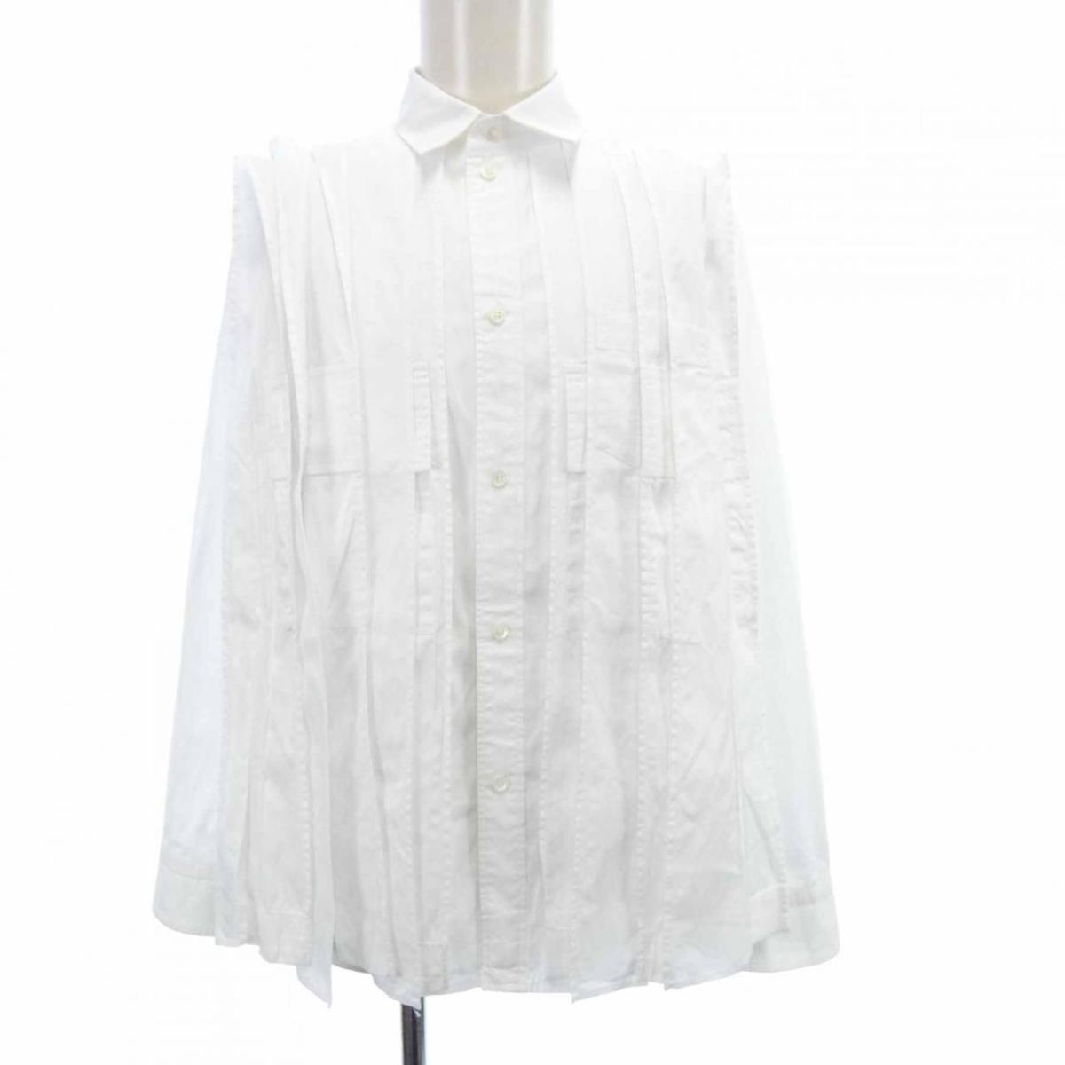 sacai サカイ レイヤードダブルワイドシャツ 20-04884 ホワイト 楽天市場】sacai サカイ 20SS レイヤードダブルワイドシャツ 20