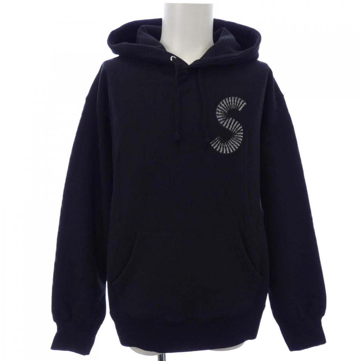 supreme シュプリーム パーカー　新品 SUPREME シュプリーム☆ボックスロゴ スワロフスキー☆パーカー
