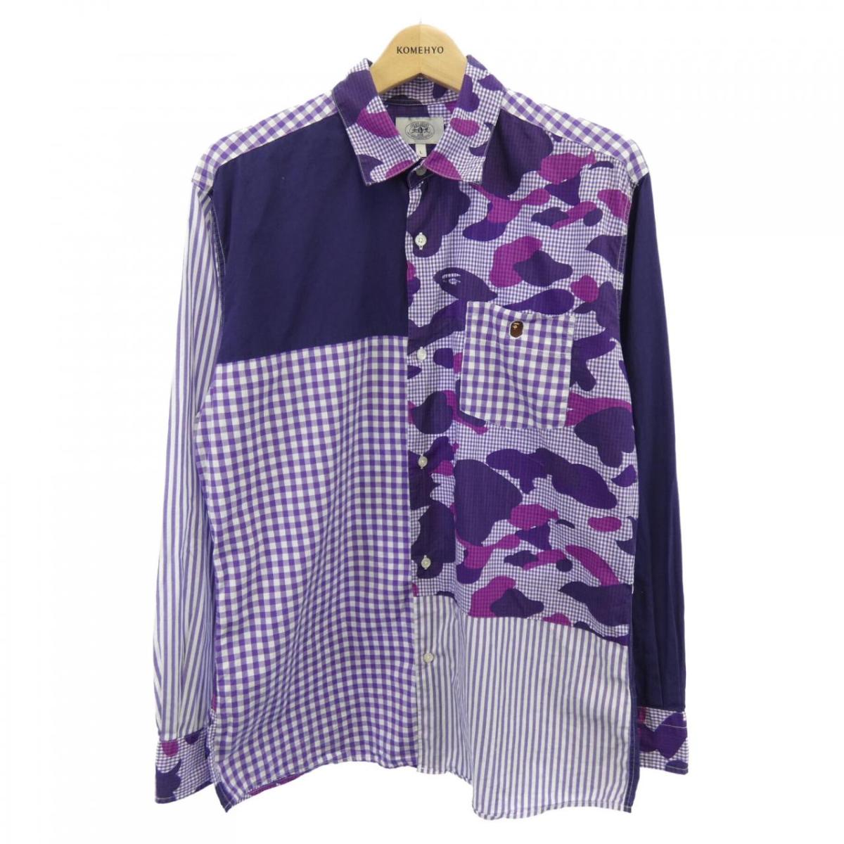 A BATHING APE アベイシングエイプ ラガーシャツ 楽天市場】A BATHING APE ア ベイシング エイプ/APEラガーシャツ