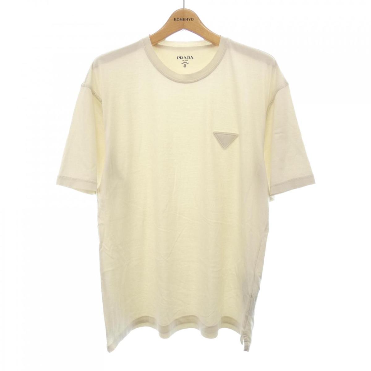 プラダ PRADA トライアングルロゴ UJN852 S232 13CC Tシャツ【中古】