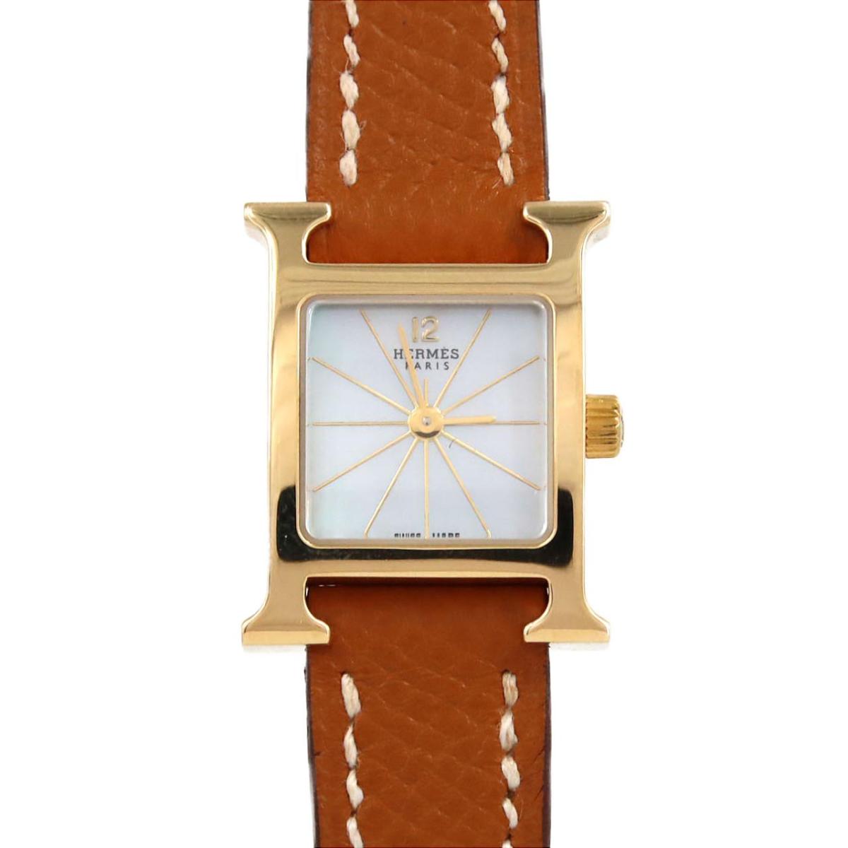 エルメス Hウォッチ YG HH1.185 YG クォーツ【中古】 153,300円