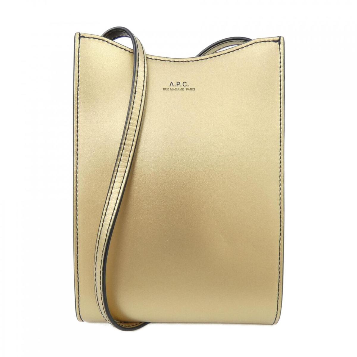 ◆SALE◆　■中古■　A.P.C アーペーセー 巾着 ショルダー バッグ カーフ レザー ブラウン 茶 【145728】 楽天市場】◇SALE◇ □中古□ A.P.C アーペーセー 巾着 ショルダー