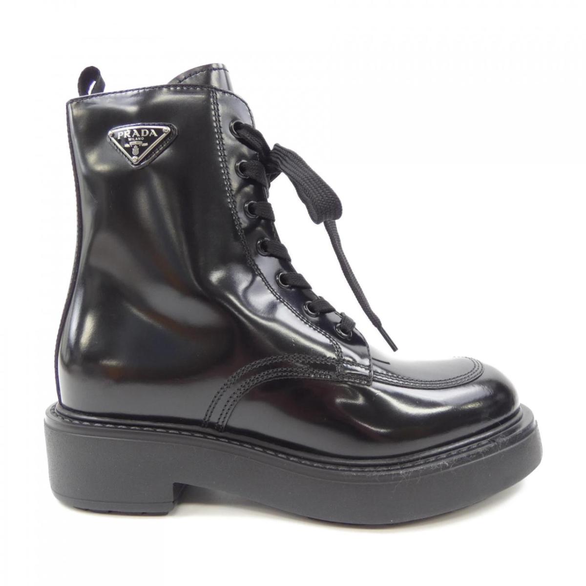 楽天市場】【プラダ】Prada スクエアトゥ ブラッシュド レザー