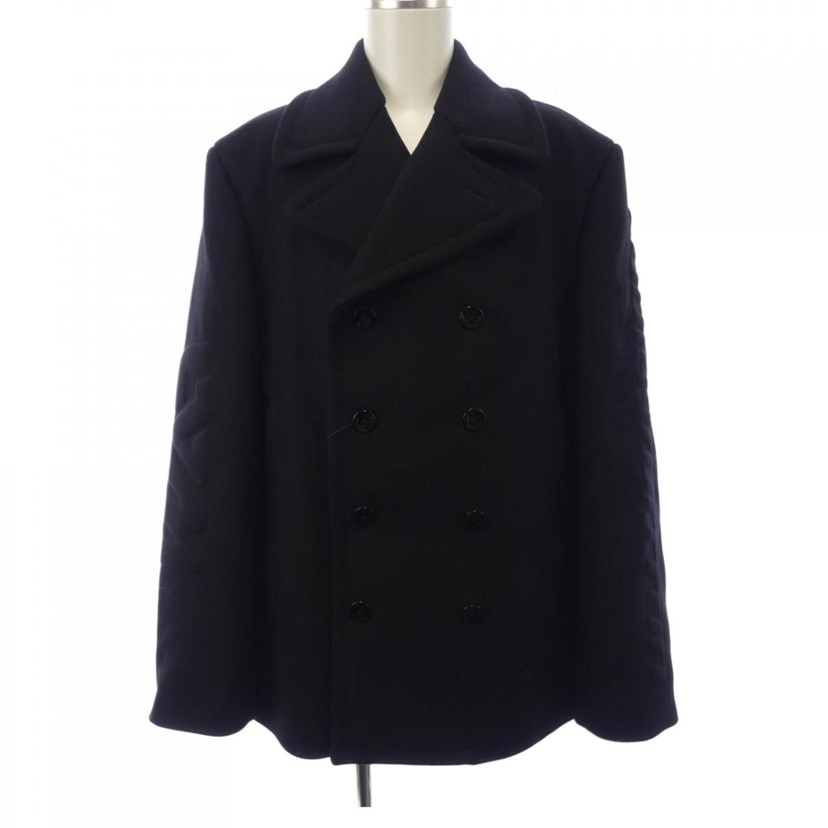 LOUIS VUITTON 裏地モノグラム ウール ピーコート サイズ38 LOUIS VUITTON 裏地モノグラム ウール ピーコート サイズ38