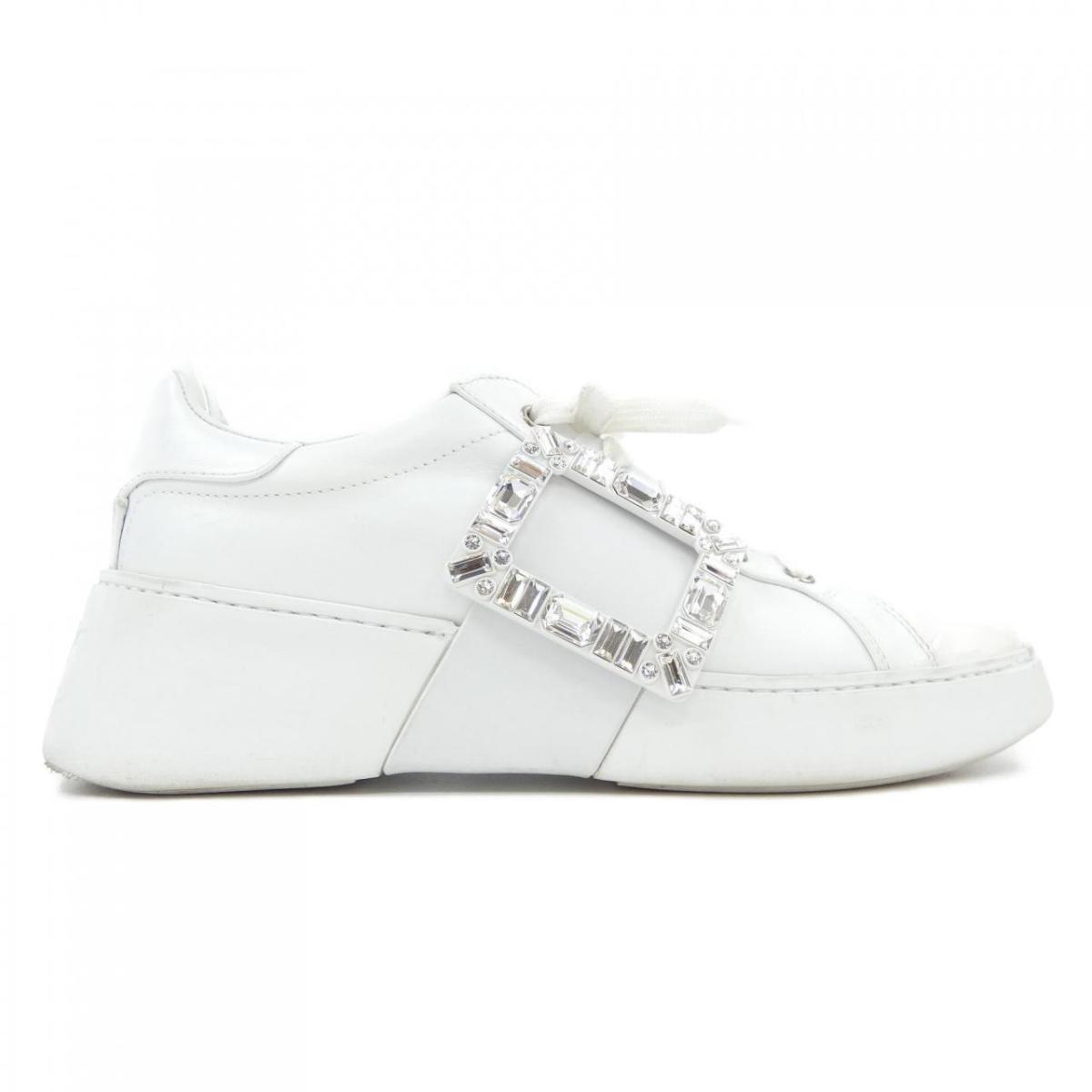 ロジェヴィヴィエ ROGER VIVIER ヴィヴスケートストラスバックル スニーカー【中古】
