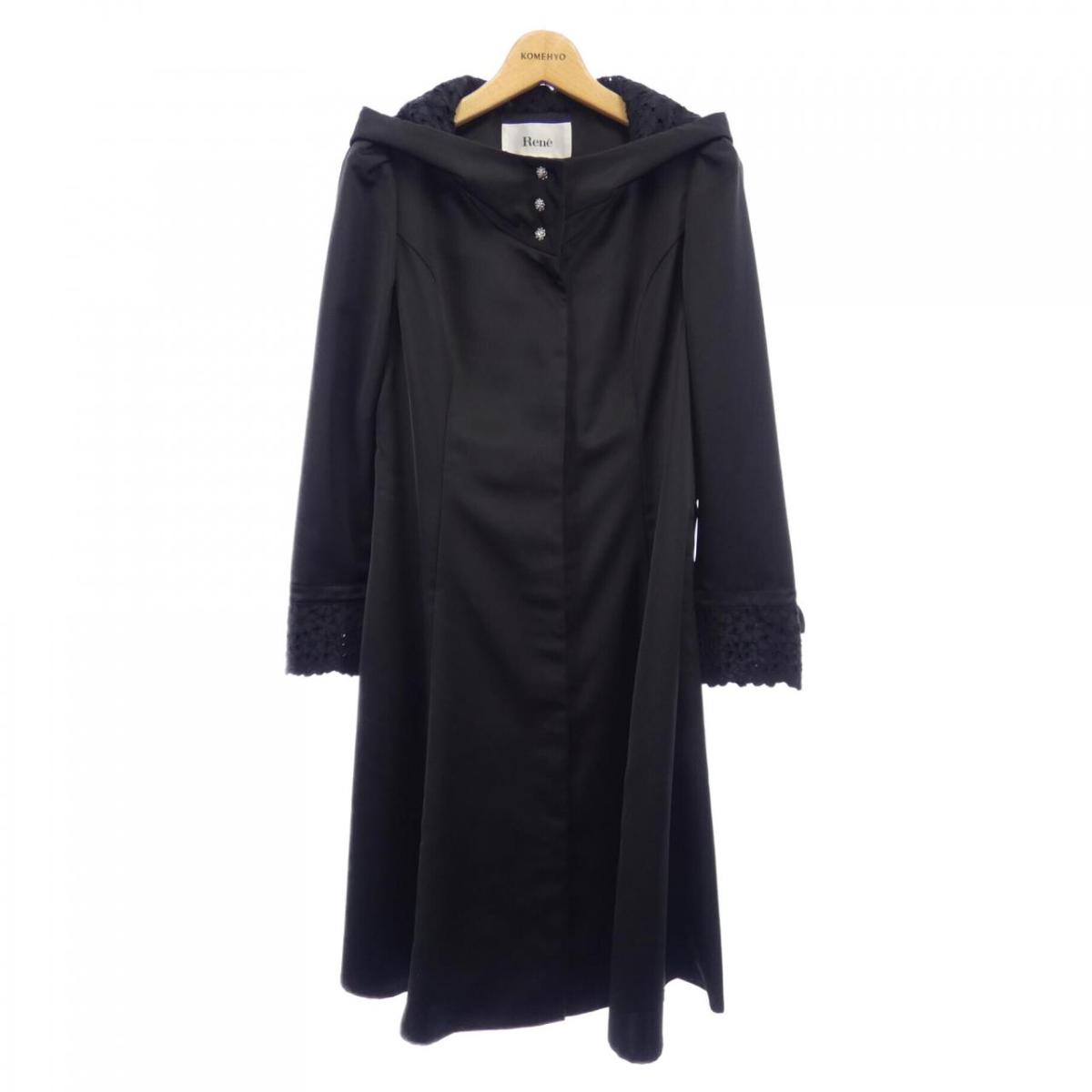 楽天市場】Rene FOXファー付きコート ダークネイビー系 34 A1