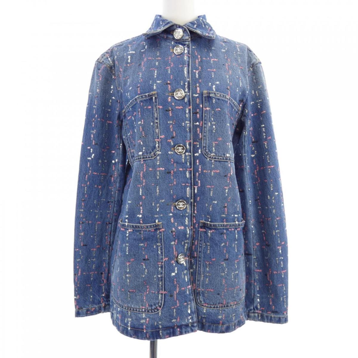 シャネル CHANEL METIERS D’ART LOOK 38 P75259V66855 ジーンズ上衣【中古】