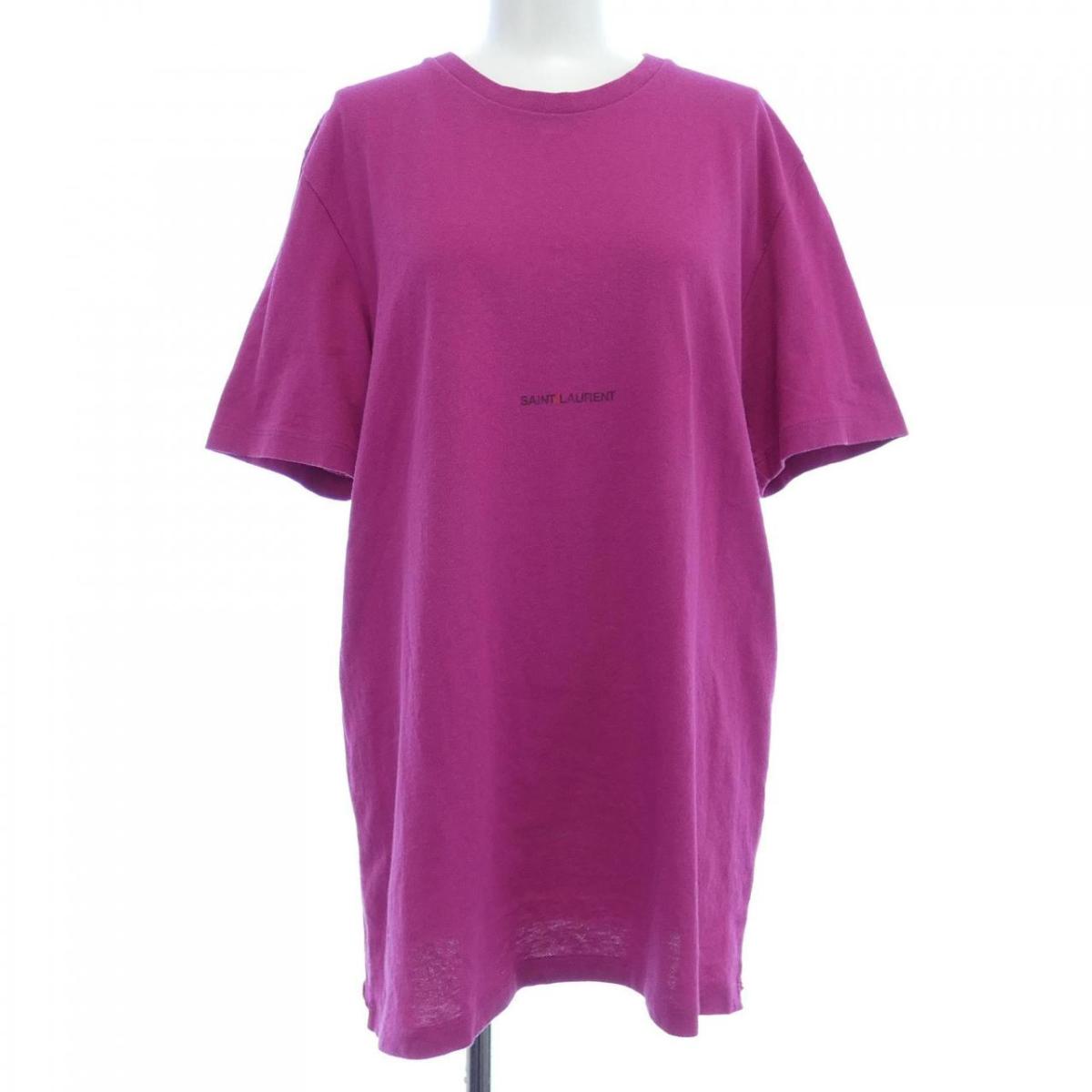サンローラン SAINT LAURENT 666167 YB2YD ティーシャツ【中古】 トップス-Tシャツ・カットソー-レディースファッション