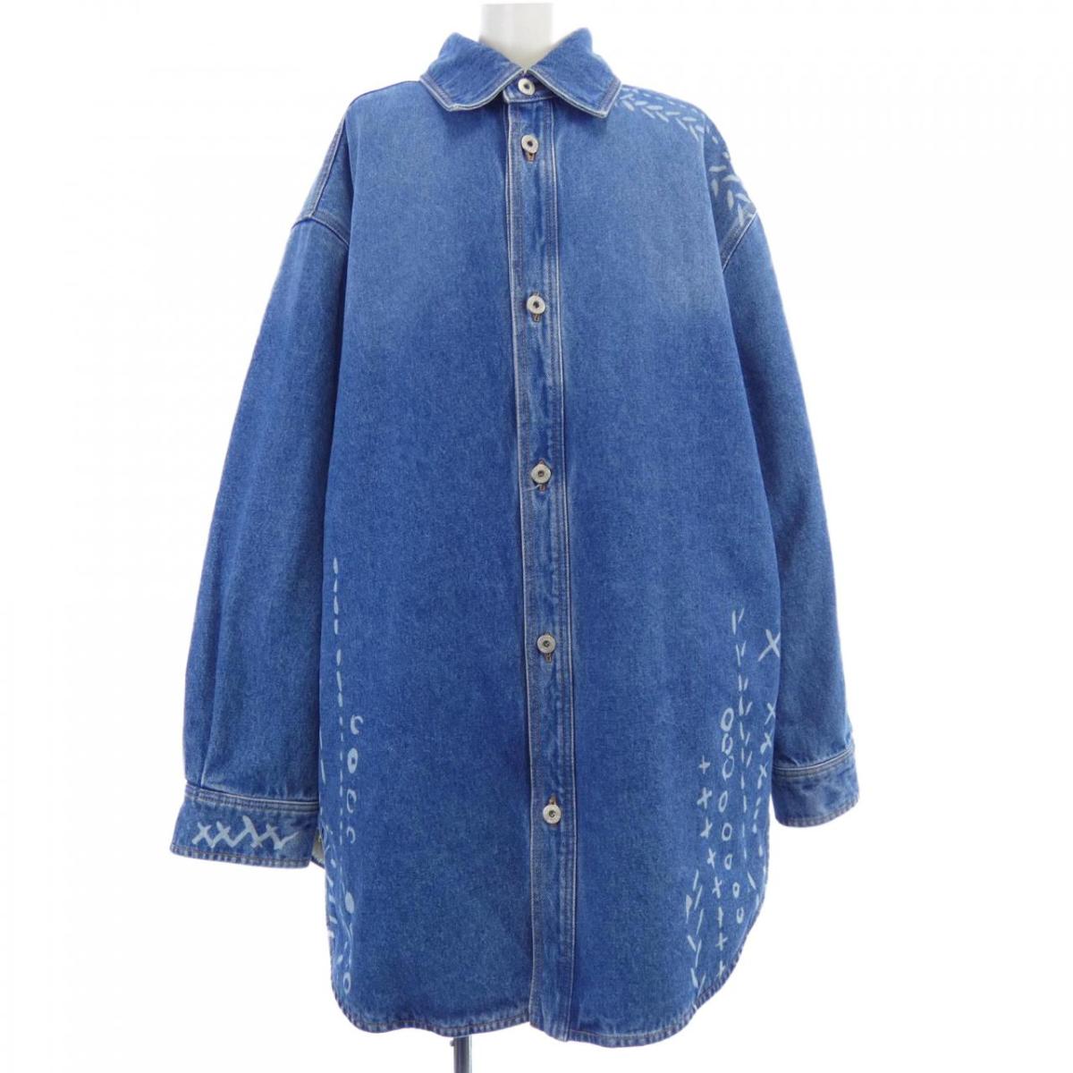 349 ロエベ/ロエベ デニムジャケット コットン サイズ34~~ 楽天市場】【超美品】 ロエベ デニムジャケット ワイドスリーブ 34