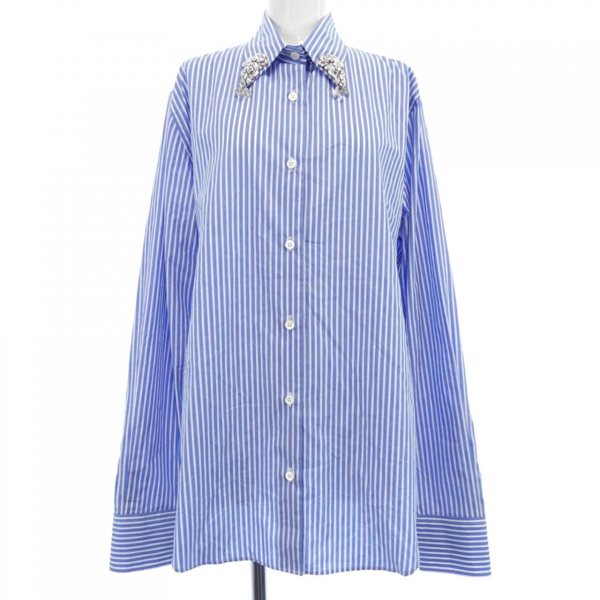 楽天市場】PRADA 2018AW Printed Cotton Poplin Shirt UCS318 プラダ