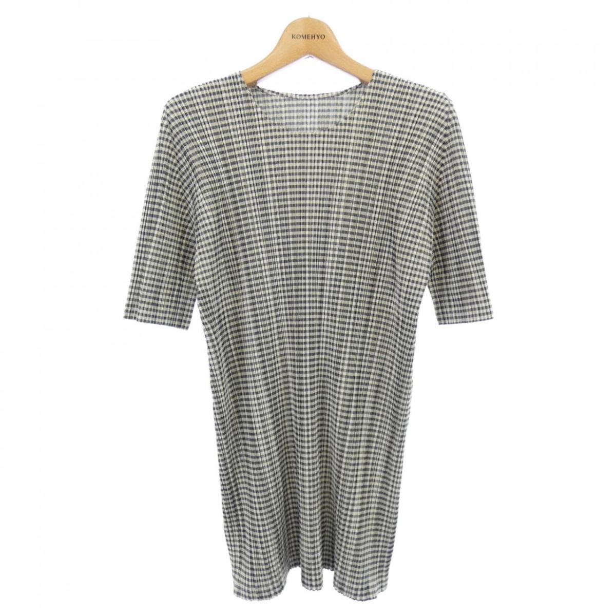プリーツプリーズ PLEATS PLEASE 2018 ギンガムチェック PP81-JT593 7573012 チュニック【中古】