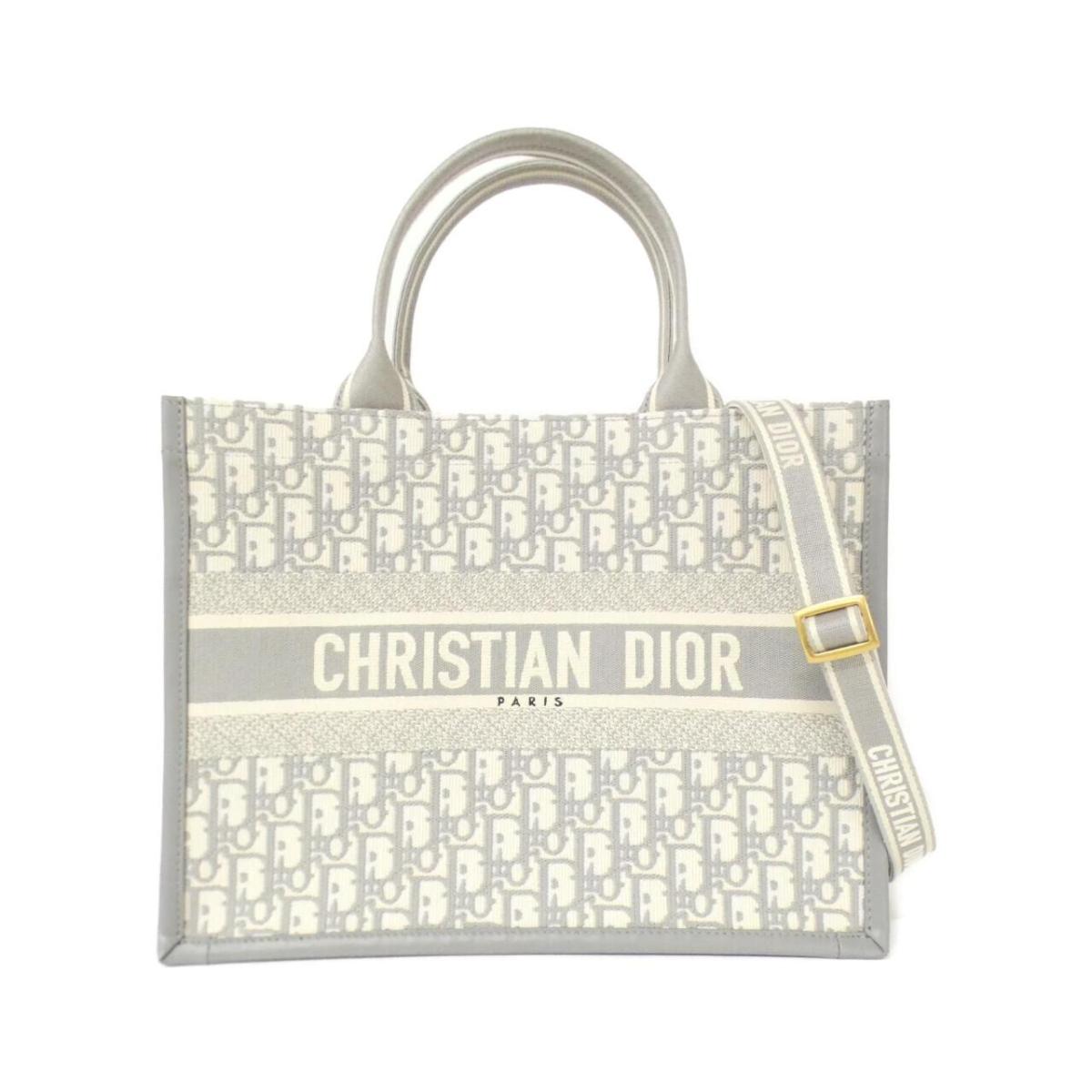 クリスチャンディオール DIOR OBLIQUE ディオール ブック トート ミディアム M1324CZBB バッグ【中古】
