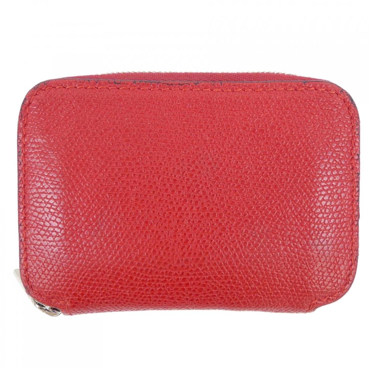 ヴァレクストラ VALEXTRA ジップアラウンドカードフォルダ SGZA0010028LRLCC99 CARD CASE【中古】