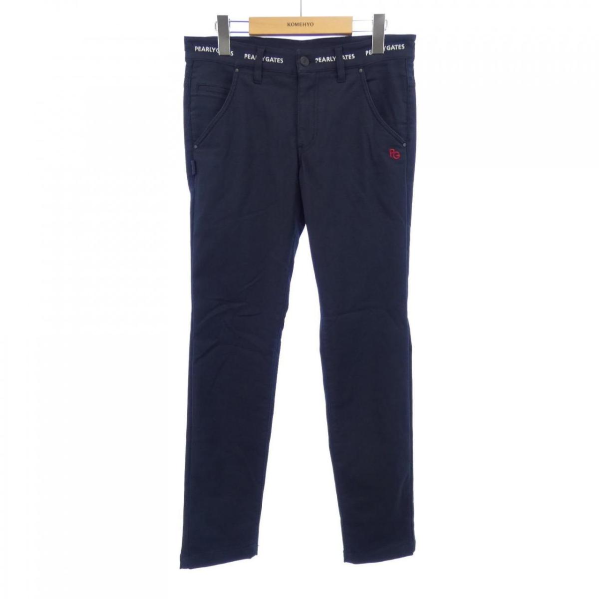 【新品未使用】パーリーゲイツ　PEARLY GATES ロングパンツ サイズ4 PEARLY GATESパーリーゲイツボタニカル柄ロングパンツ サイズ4 美品